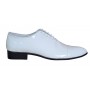 Pantofi barbati, albi, eleganti, din piele naturala lac, alb - MOD1ALAC